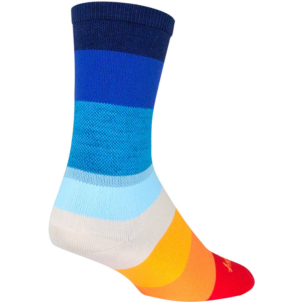 SockGuy 70's 6" Crew Socks Small/Medium
