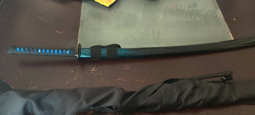 Blue katana 1095 - Hamon