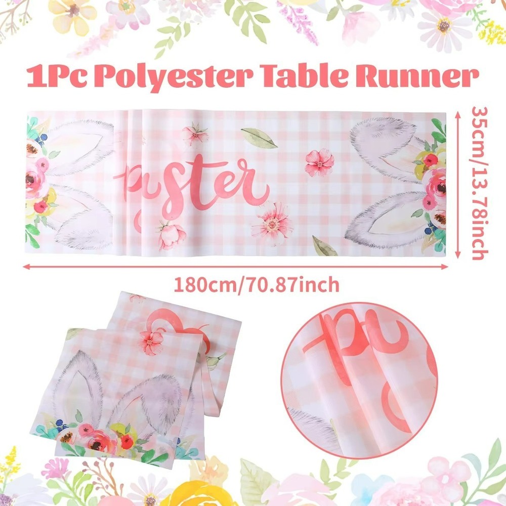 Easter Bunny Polyester Table Runner