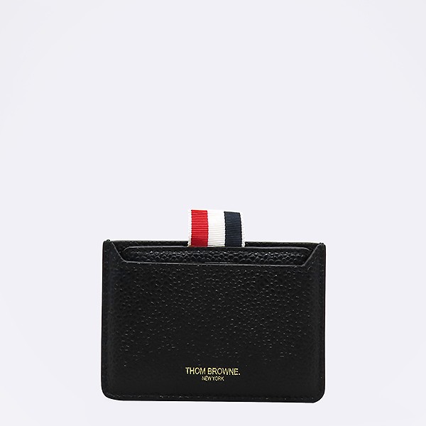 Tom Brown Pebble Grain Leather Mirror Card Case