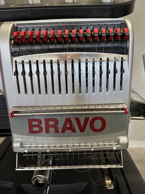Melco Bravo Single Head 16 Needle Embroidery Machine