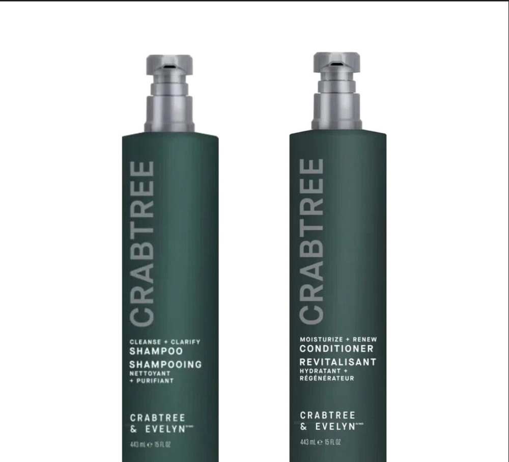 Crabtree & Evelyn Moisturize Renew (1)Shampoo & (1) Conditioner