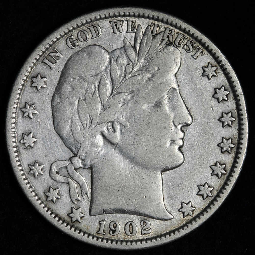 1902 Barber Silver Half Dollar VF E276 DGHH