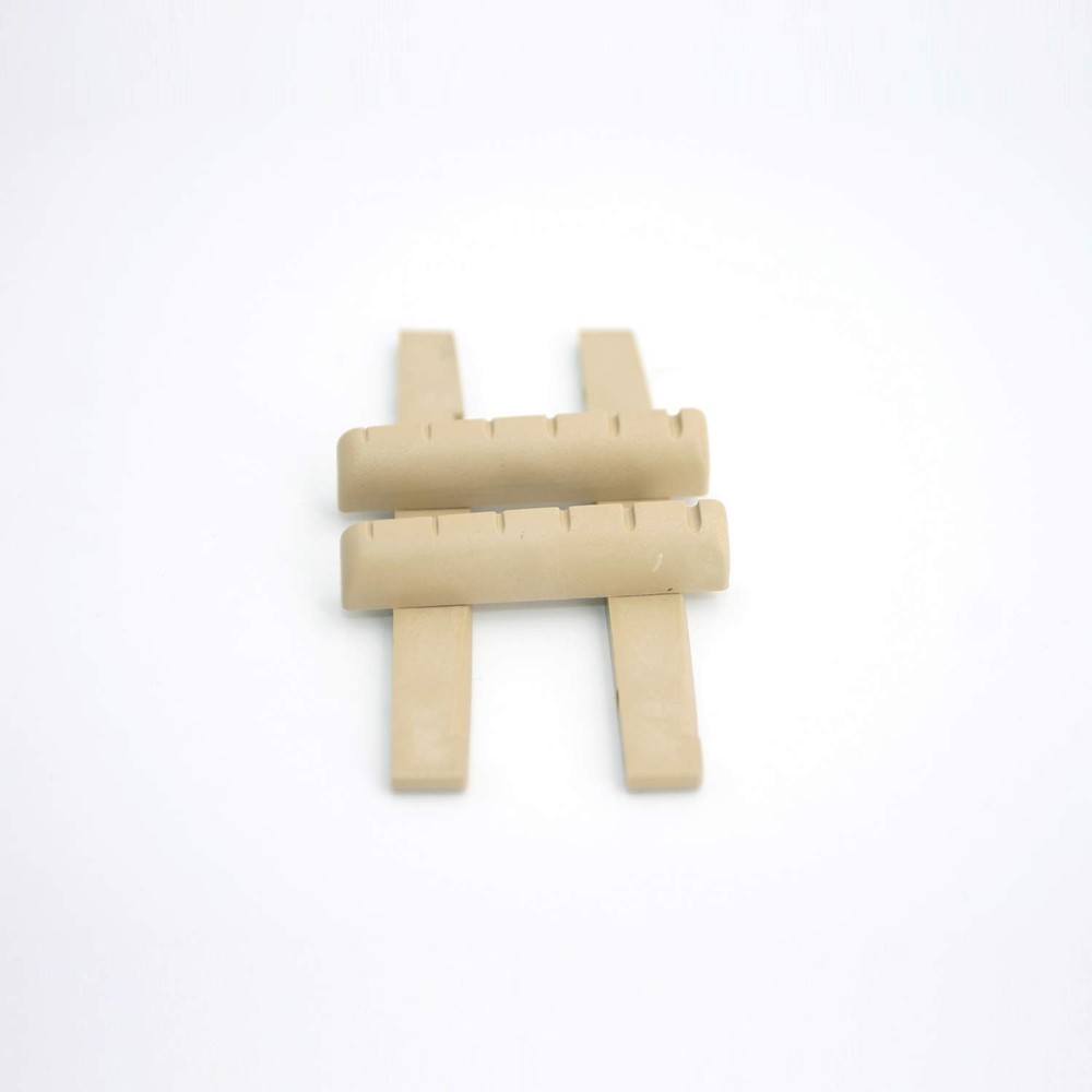 Alice 2 Sets 4pcs 6 String Acoustic Guitar Bone Bridge Saddle and Nut