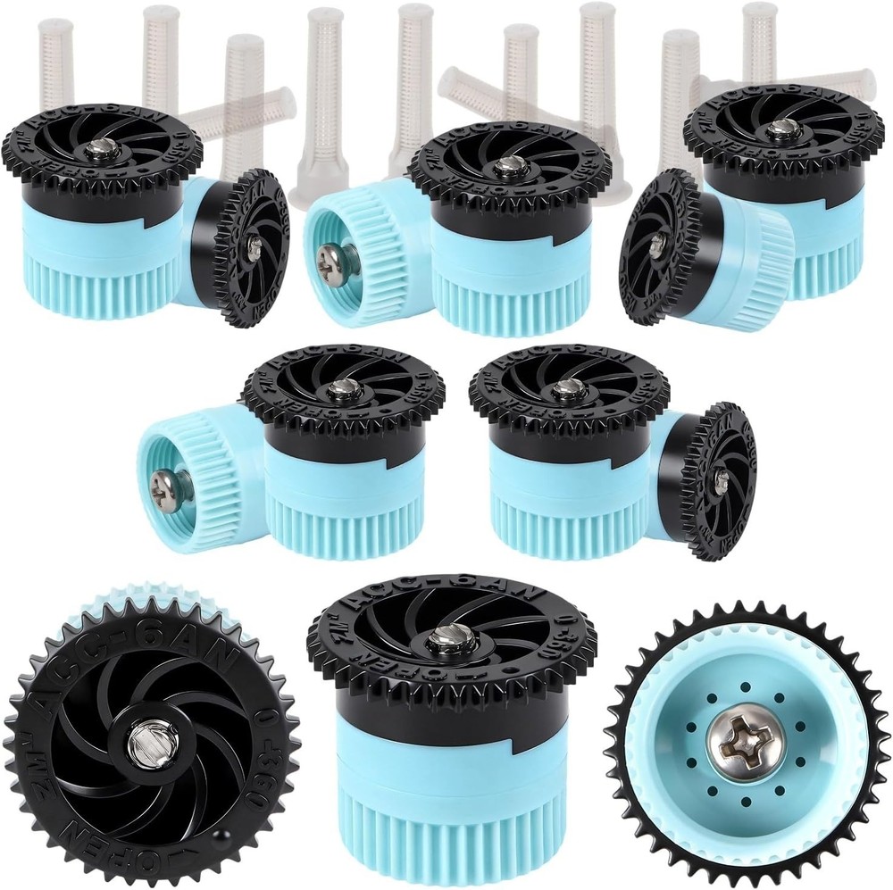 10 Pieces Variable Arc Nozzle Replacement PopUp Sprinkler Heads Compatible wit