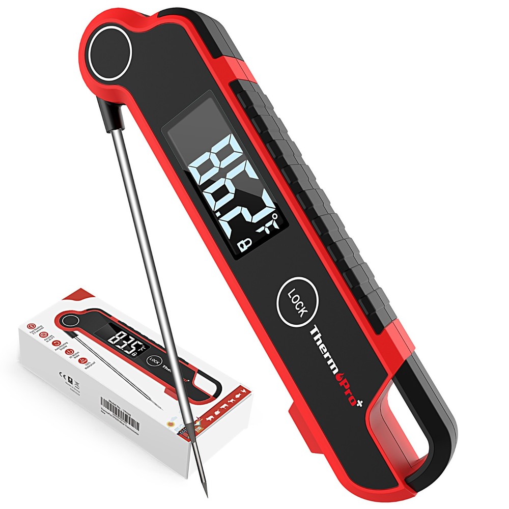 ThermoPro TP620 Instant Read Thermometer + TM021 Visual Timer Bundle Kitchen Set
