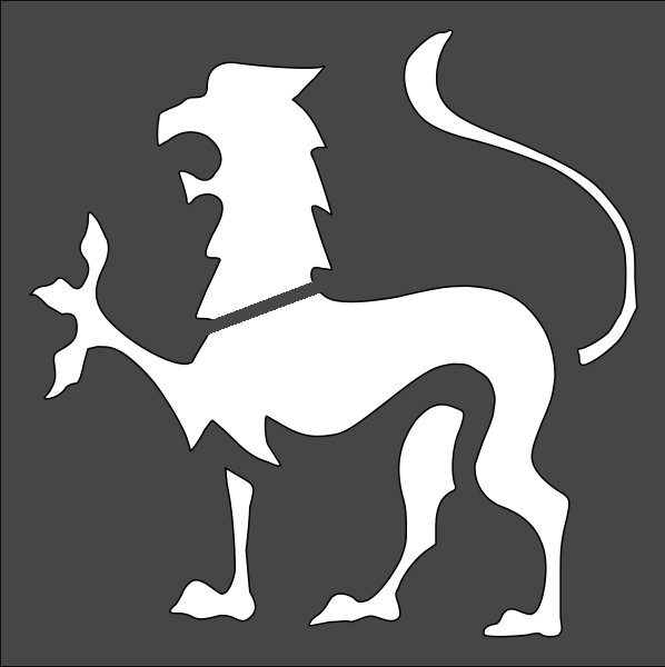 4"x4" Clear Plastic Stencil - Mythical Creature (SA1361)