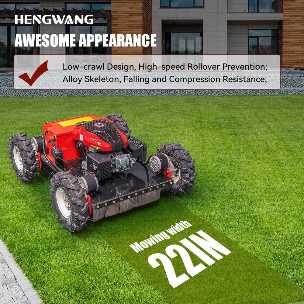 Free delivery remote control lawn mower with adjustable cutting height HW196