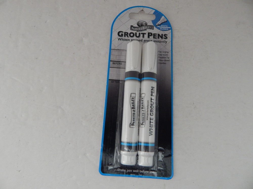 Parker & Bailey White Grout Pens 2PK New