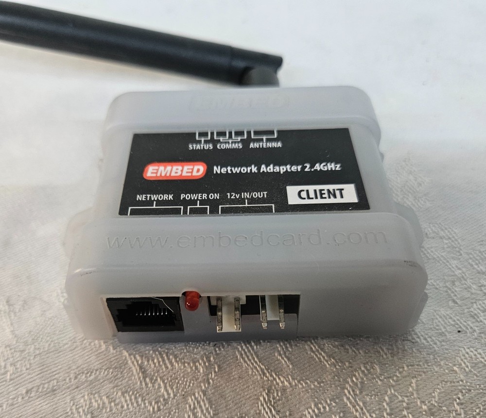 Embed 2.4ghz Network Adapter RAD-002 w Antenna WORKING