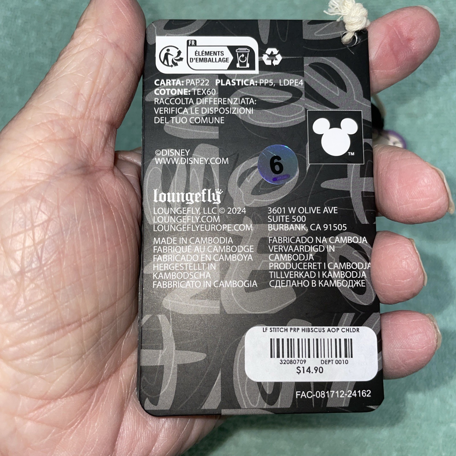 Loungefly Disney Lilo & Stitch Floral Small Cardholder New With Tags