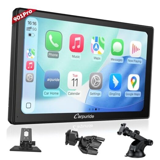 W901 Pro with Wireless Bluetooth Transmission Portable Carplay & Android Auto