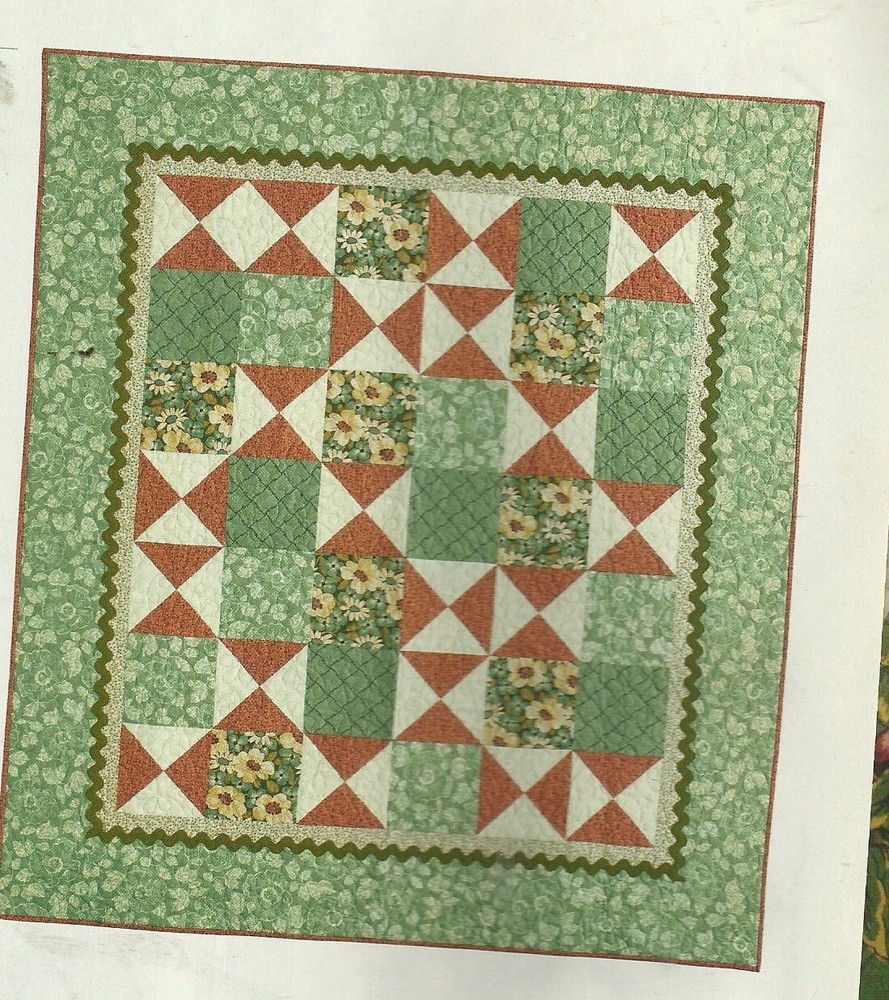 C0013 ACCENT ON RICKRACK QUILT PATTERN/INSTRUCTIONS