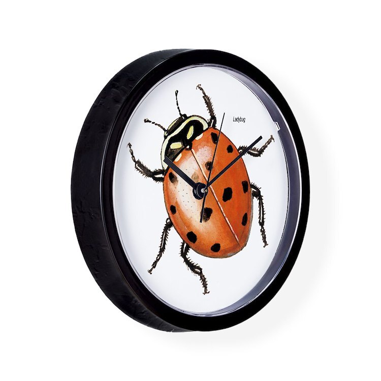 CafePress Ladybug Beetle 10" Wall Clock (17643736)