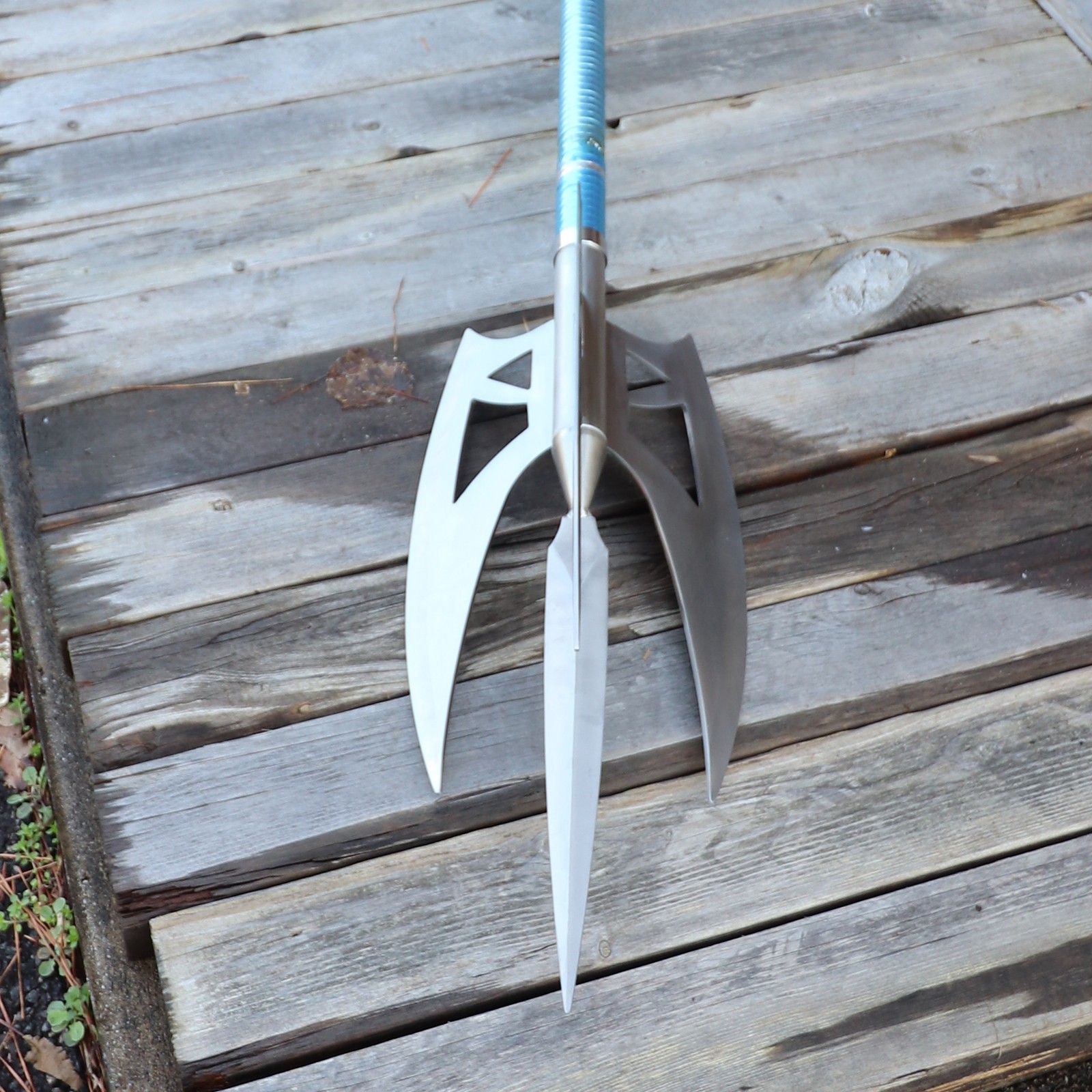 Sea Warrior Trident 71-Inch Carbon Steel Metal Spear Prop