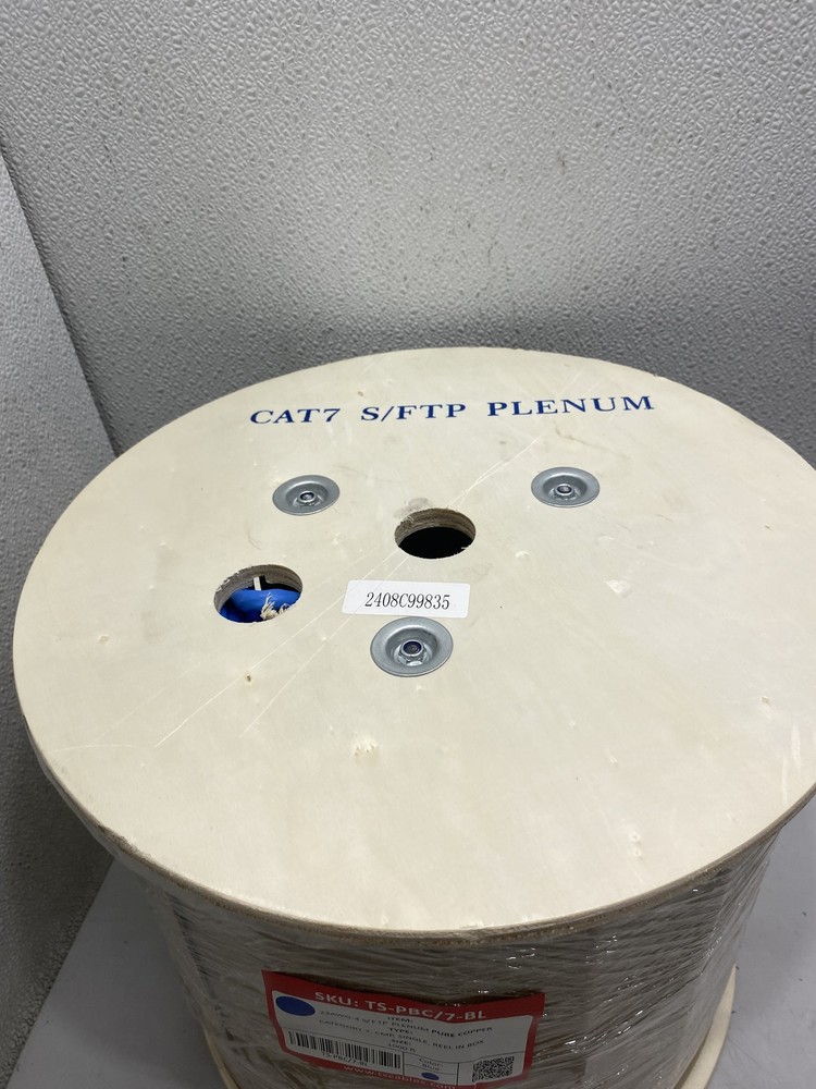 TSCables Cat7 Plenum Cable 1000ft Blue TS-PBC/7-BL
