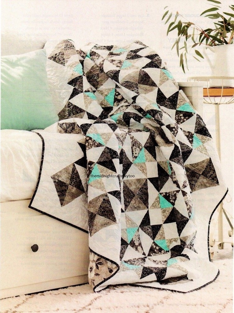 Shadow Dance Quilt Pattern Pieced NM