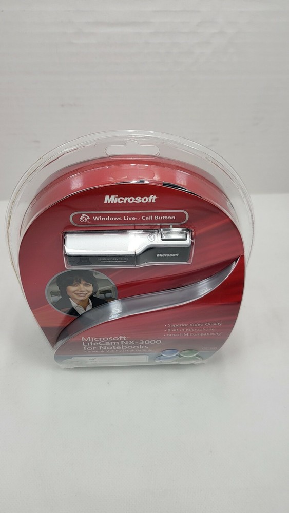 Microsoft Lifecam NX-3000 Web Cam Notebook Camera Factory Sealed