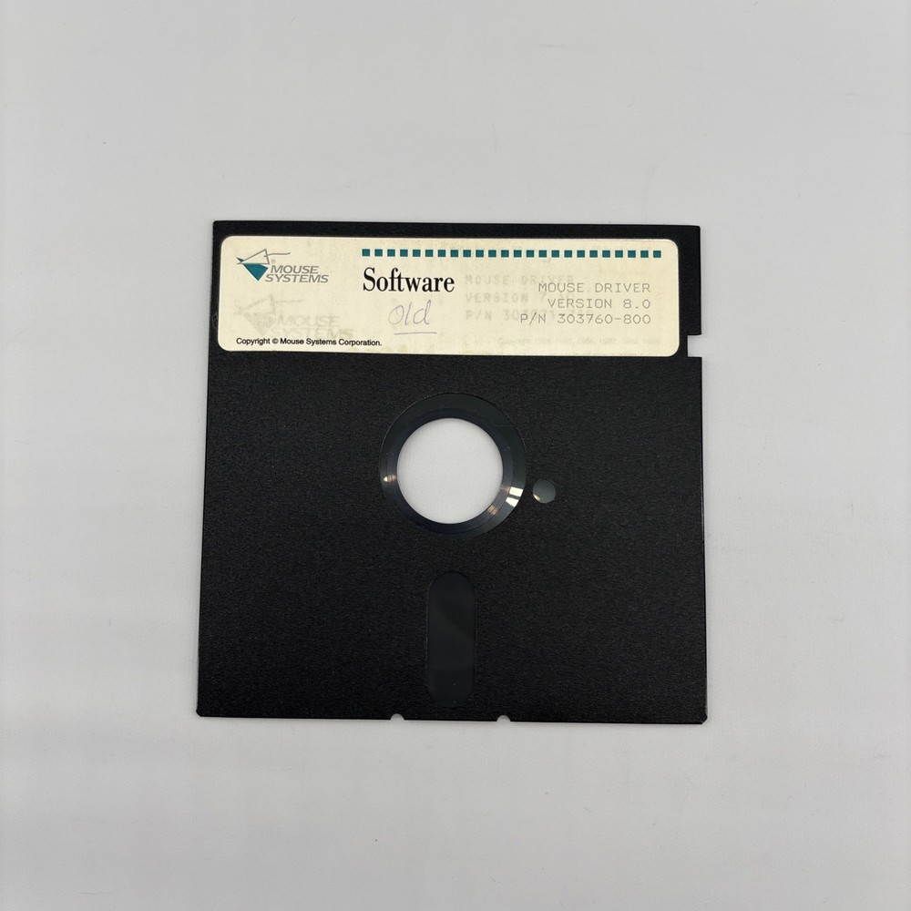 Mouse Systems Mouse Driver 8.0 Vintage Driver Software