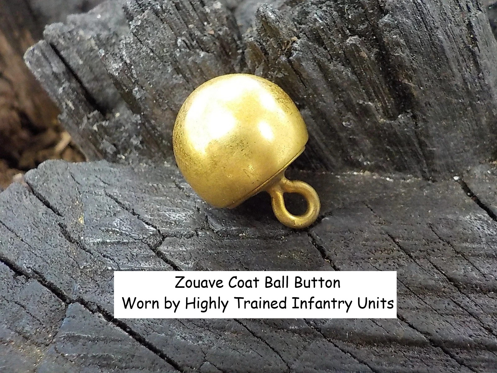 Old Rare Vintage Antique Civil War Relic Zouave Ball Button New York Troops.