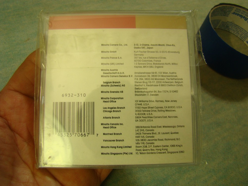 Minolta Maxxum Creative INTERVALOMETER Card Old Stock, Vtg Camera