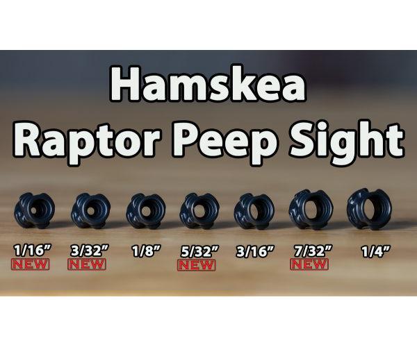 Hamskea RAPTOR PEEP Sight (Black)(Multiple Sizes)