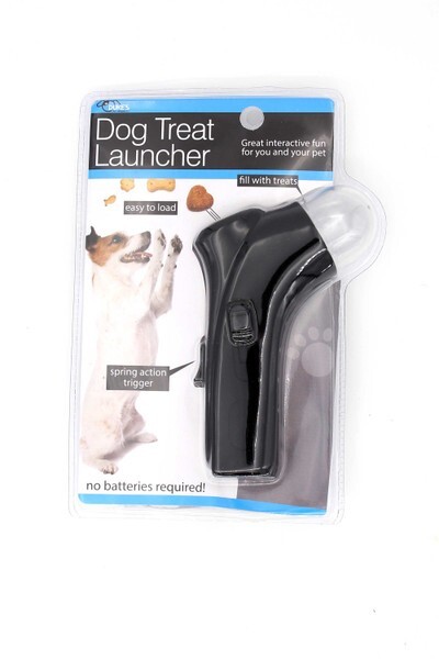 DOG TREAT LAUNCHER W/SPRING ACTION TRIGGER