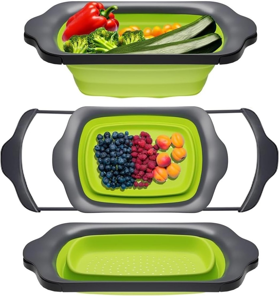 fify XL Lar Kitchen Strainer - Collapsible Silicone Over-The-Sink