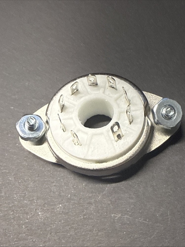 OCTAL socket 8 PINS with bolts and nuts for 6V6GT 6X5GT 6SK7-bottom mounted