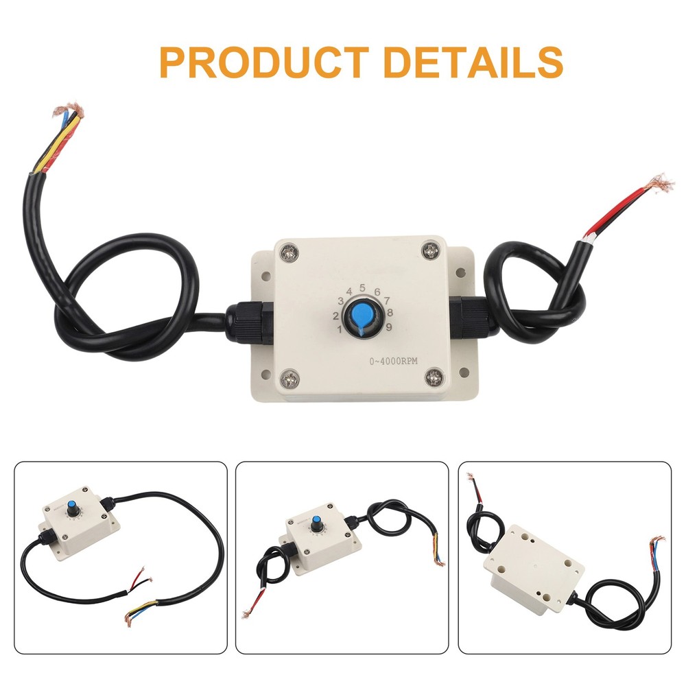 Adjustable Speed Brushless DC Motor Controller DC 12V 24V Range 4000RPM