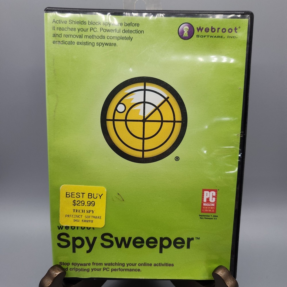 Webroot Spy Sweeper Windows Vista, XP 2003-2008 Software Single PC