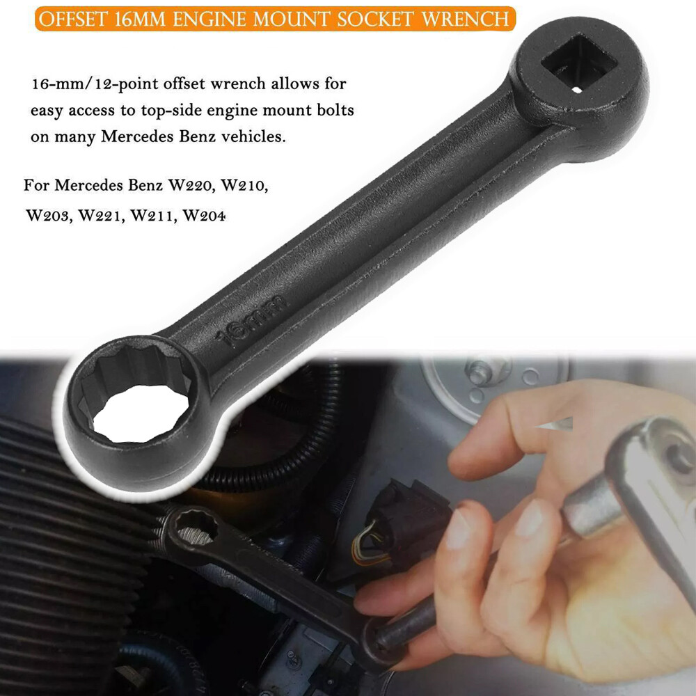 16mm Offset Engine Mount Socket Wrench for Mercedes Benz Hand Tool High Quality