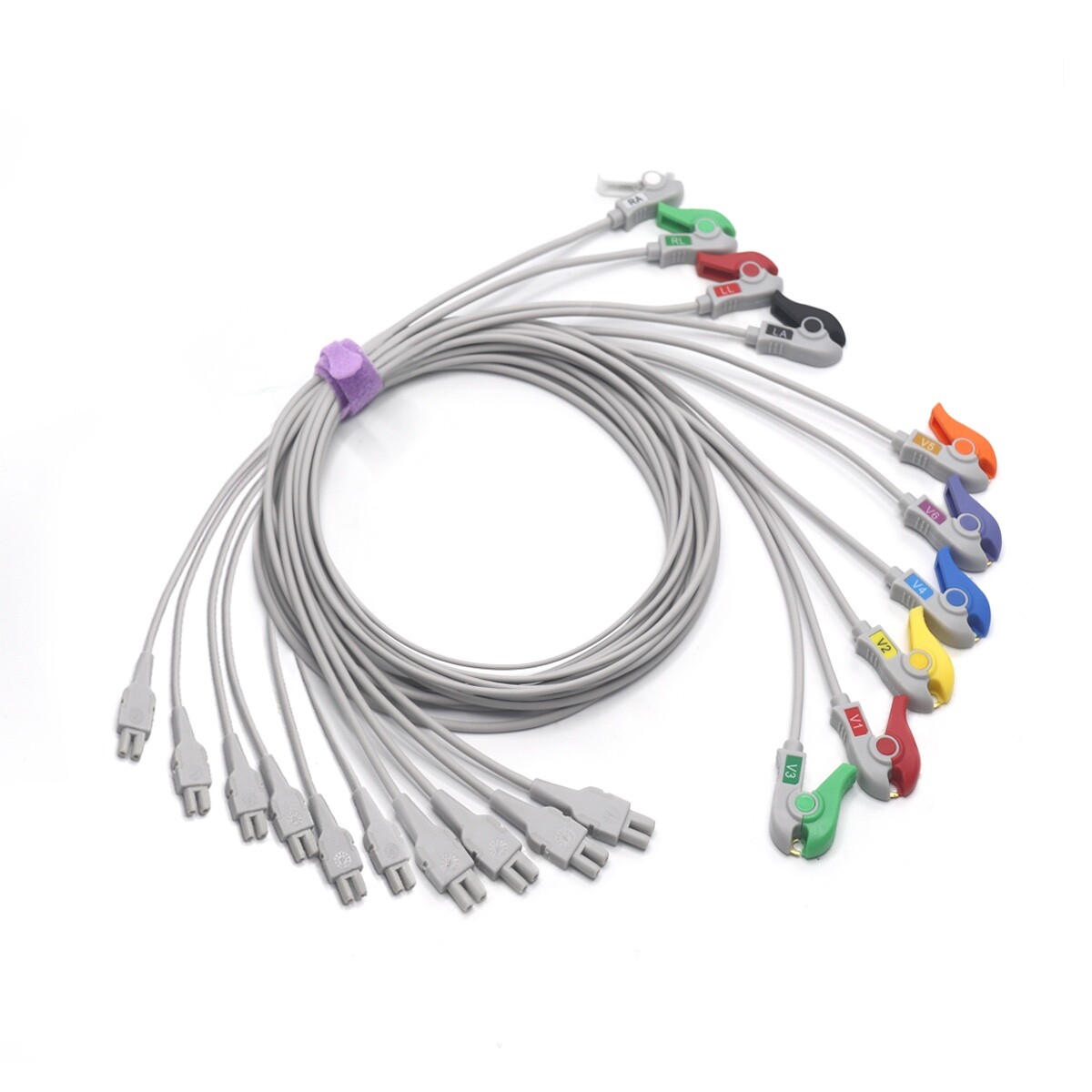 GE Marquette CAM 14 EKG 10 Leads Grabber Cable 2016032001- Same Day Shipping