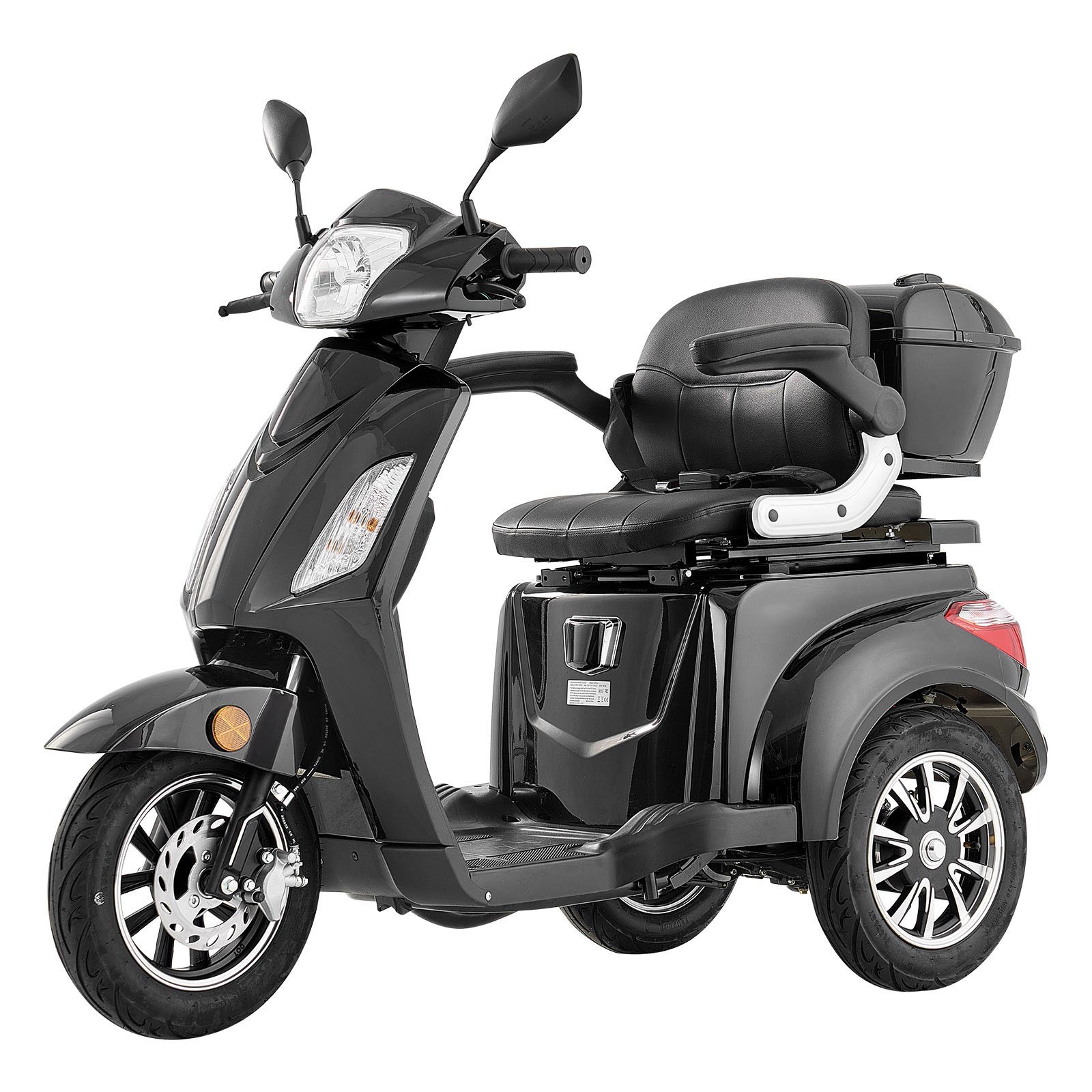 Uimoso Heavy-Duty 3-Wheel Mobility Scooter 21.5-Mile Range, 3-Speed, 500lbs Load