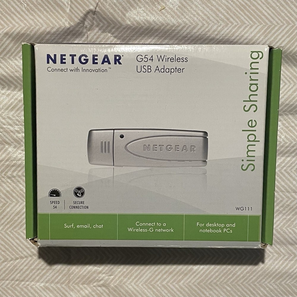 Netgear G54 Wireless USB Adapter WG111 (READ DESCRIPTION)