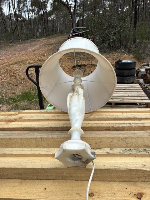 Vintage Marble Base Bedside Lamp