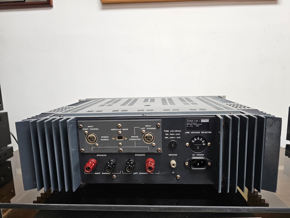 Power Studer A-68 Stereo Amplifier Serviced Operational
