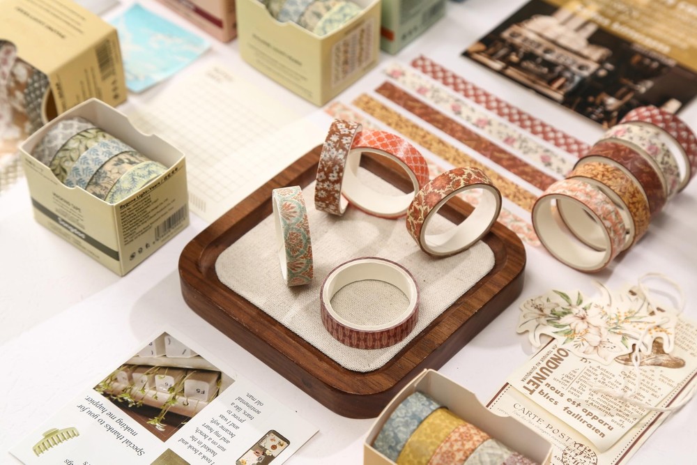 Basic Patterns Washi Tape Set 60 Rolls Geometric Elegance Decorative Skinny M...