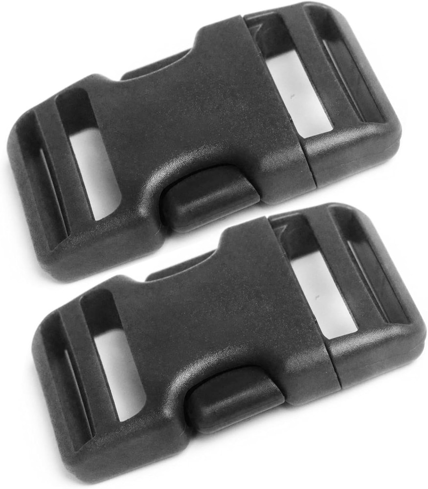 Buckle for 1.5'' Webbing, 2Set Plastic Replacement Side Release Buckles+4Pcs Pla