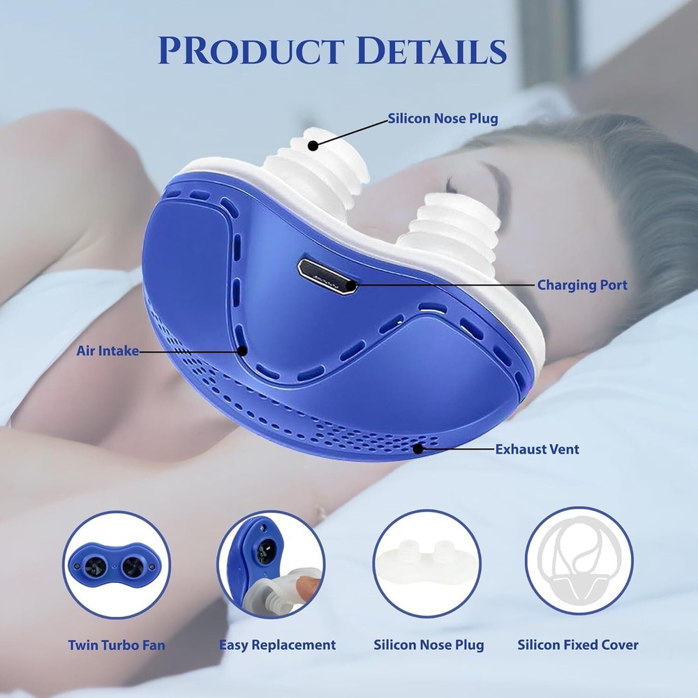 Upgraded Variable Speed Anti Snoring Breathable, Effective Snoring Prevention US