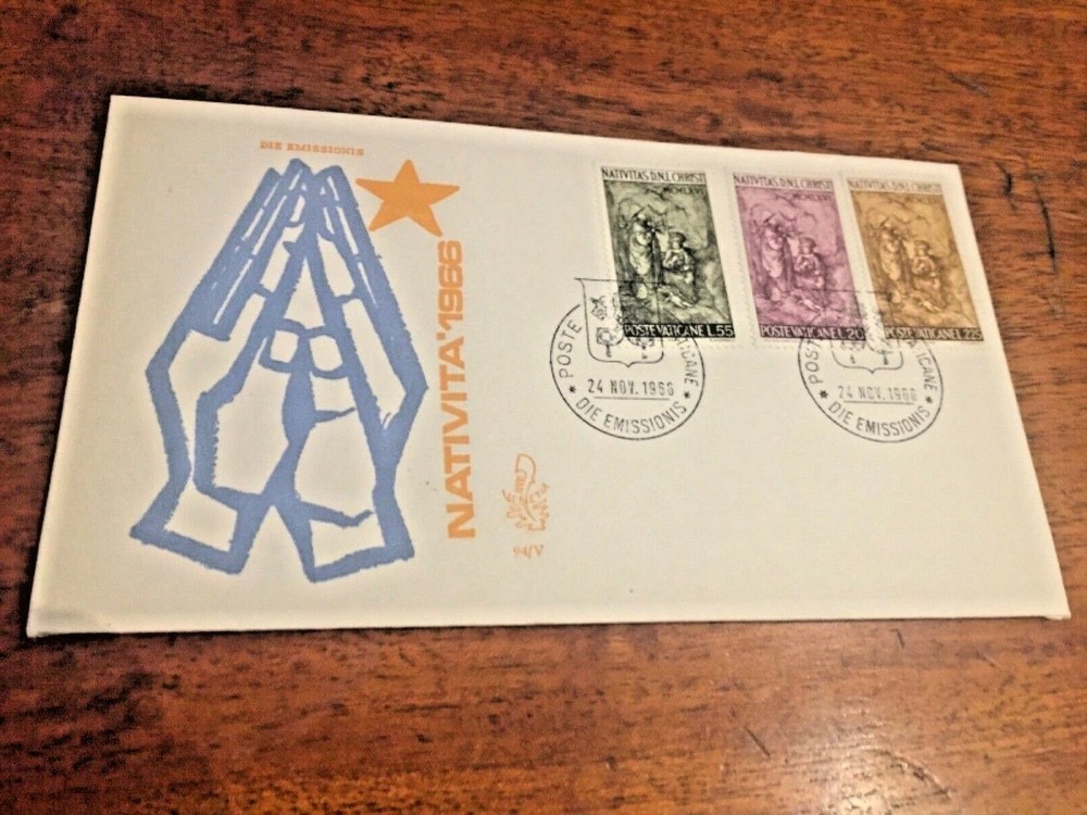 VATICAN-CHRISTMAS 1966-THREE VALUES