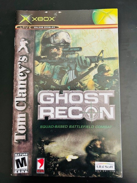 Ghost Recon (Microsoft Xbox) 2002 Manual Booklet ONLY Acceptable