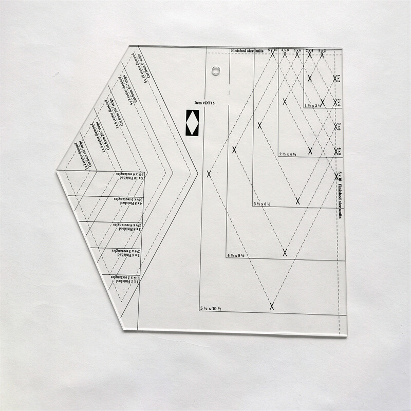 Square Squared Ruler Wing Clipper Quilting Tool for Trimming