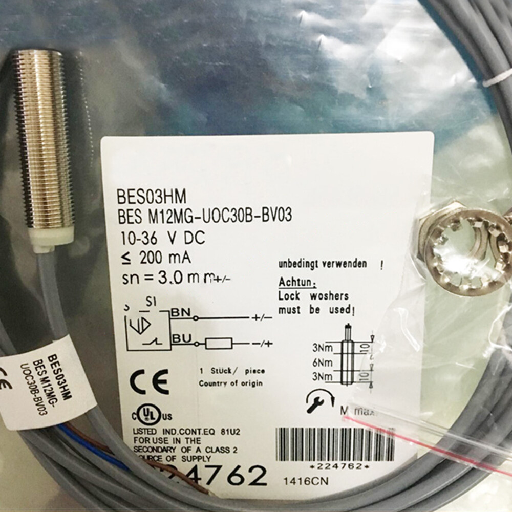 10-36V DC Replacement Inductive Sensor For BES03HM BES M12MG-UOC30B-BV03