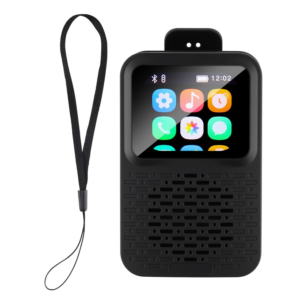 Portable Bluetooth Speaker Waterproof LED Touch Screen Wearable Smart Speaker