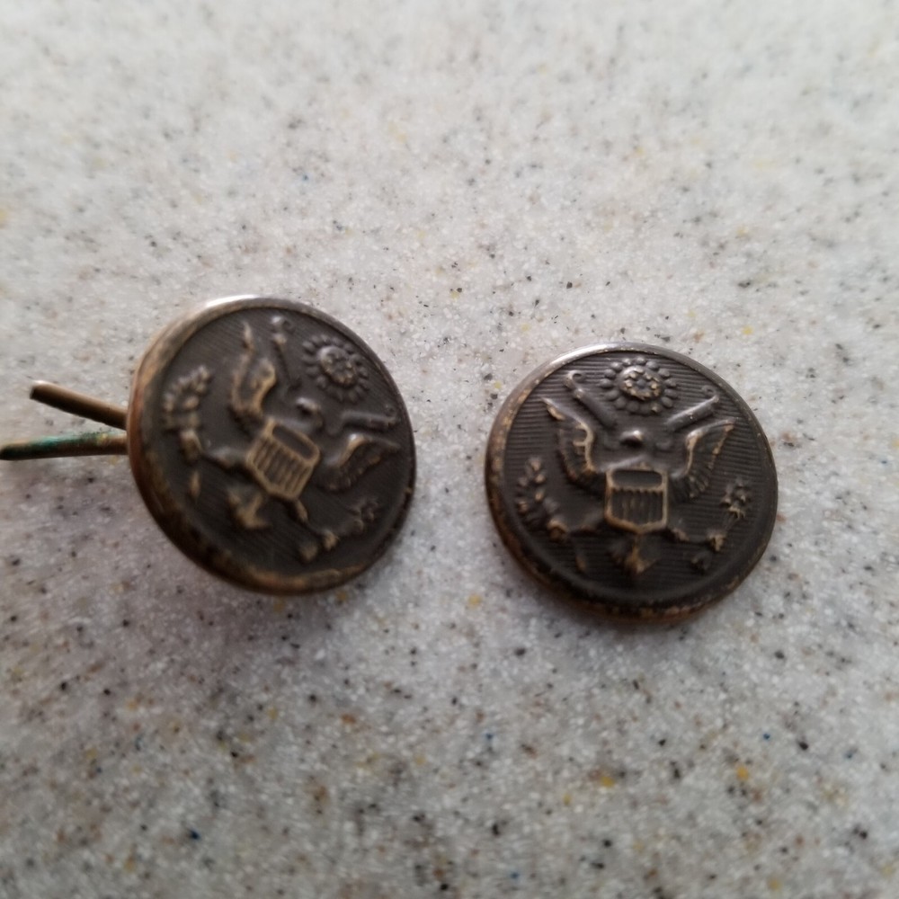 US Army WW1 Visor Hat Side Buttons 1/2"