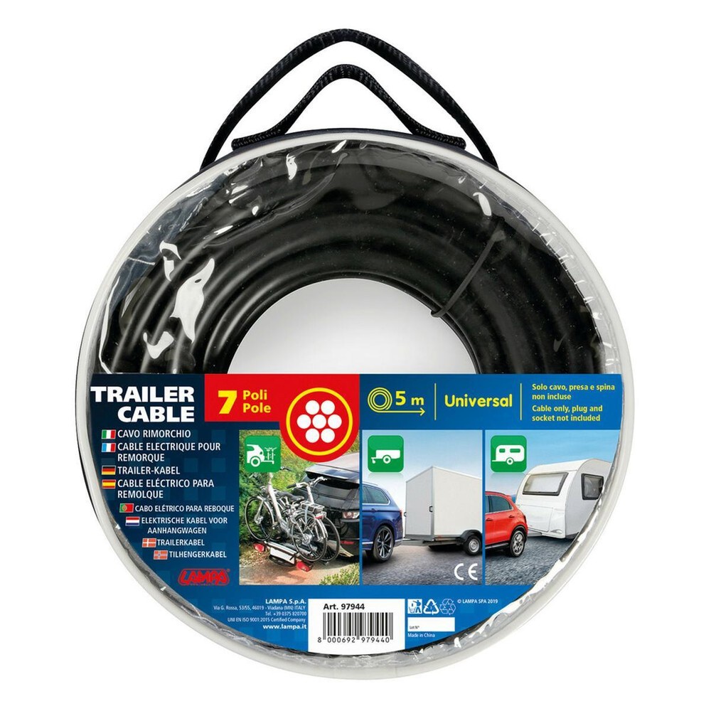 5M 7 Pole Universal Trailer Cable Lamp for Vehicles and Trailers