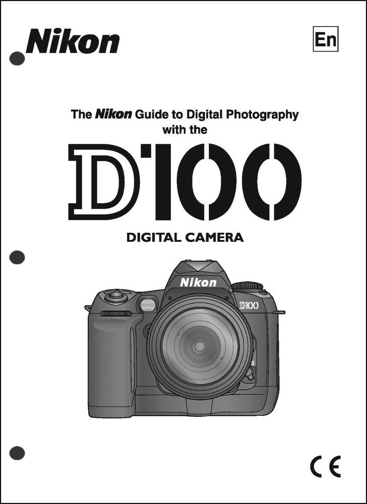 Nikon D100 User Manual Guide Instruction Operator Manual