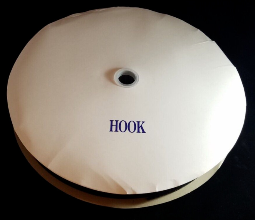 2" Black Sew-On Hook & Loop fastener - 50 yd rolls - NEW