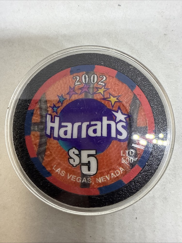 $5 Harrahs's Net Crazy Obsolete LV Mint, Never On A Table!!!
